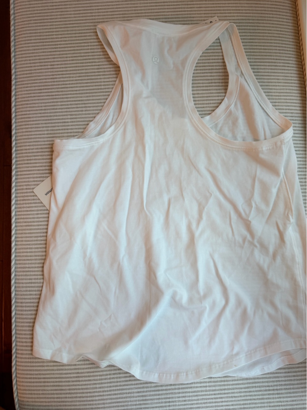 lululemon athletica White Love Tank Top with Black "PILATES Social Club" NWT - Picture 5 of 6